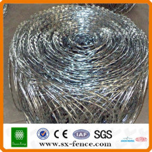 450mm / 730mm / 980mm acanalado galvanizado caliente alambre de púas